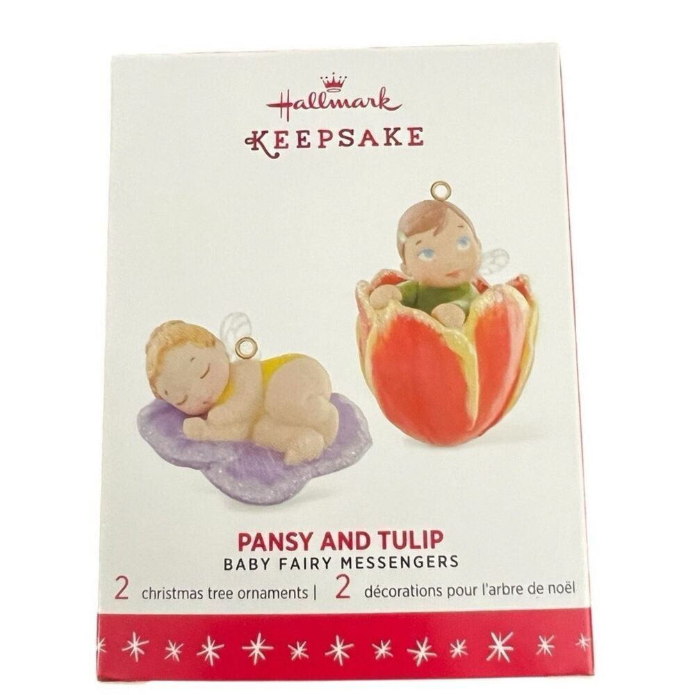 Hallmark Keepsake Pansy and Tulip #2 in Baby Fairy Messengers Ornament 2016